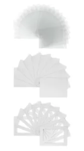 Picture Mount Kits 20 x 16 fit A3 Pack of 20 Mounts, Backs, Bags - White - Afbeelding 1 van 1