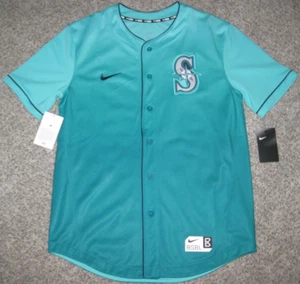 Seattle Mariners Men's Medium 2016 Teal/Aquamarine Nike BSBL Button-up Jersey - Bild 1 von 6