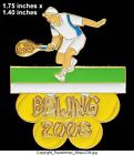 PIN OLYMPIQUE BEIJING 2008 SPORT TENNIS LE GOLD 1/100