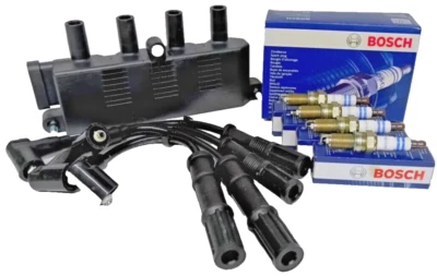 kit bobina cavi + candele bosch iridium fiat grande punto 199 1.2 1.4 gpl bifuel - Immagine 1 di 4
