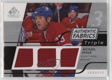 2008-09 SP Game Used Edition Authentic Fabrics Triple Michael Ryder #3AF-MR