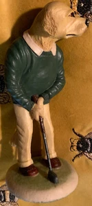 Robert Harrop Country Companions ""Golden Retriever Golfer"" CC33 super Zustand - Bild 1 von 8