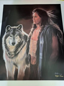 Beautiful Signed Numbered Print by Maija Distant Eyes Large Never Framed #1 - Picture 1 of 5