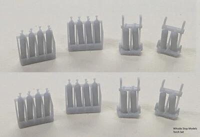 Z Scale Torch Sets (4) carts and racks, 24 tanks   - Image 1 of 4
