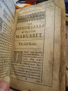 CA 1641 RARE! MEMORIALLS OF MARGARET DE VALOIS QUEEN OF FRANCE AS-FOUND LKG T-P! - Picture 1 of 17
