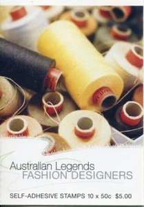 2005 Australian Legends Fashion Designers - Stamp booklet Barcode 180188 - Picture 1 of 3