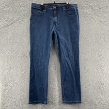 Buffalo David Bitton Jeans Mens 38x32 Jackson X Regular Straight Blue Stretch