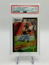 2021 Panini Classics Significant Signatures Black 1/1 Rob Gronkowski #25 PSA