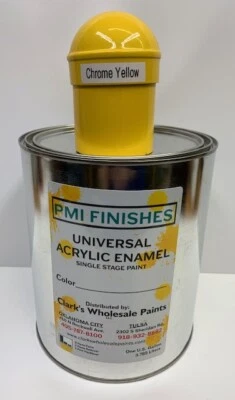 Chrome Yellow Gallon Single Stage ACRYLIC ENAMEL Car Auto Paint    Foto 1 de 2