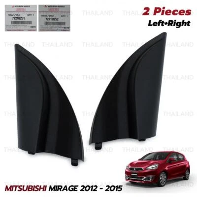 Pair Front Door Mirror Corner Inner Panel For Mitsubishi Mirage Attrage 2014 - Image 1 of 4