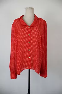 LUISA SPAGNOLI CAMICIA DONNA TG. 48 SHIRT WOMAN VINTAGE CASUAL - Photo 1 sur 7