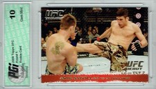 Amir Sadollah CB Dollaway 2009 Topps UFC #87 Gold 432 Made Rookie Card PGI 10