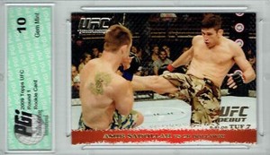 Amir Sadollah CB Dollaway 2009 Topps UFC #87 Gold 432 Made Rookie Card PGI 10