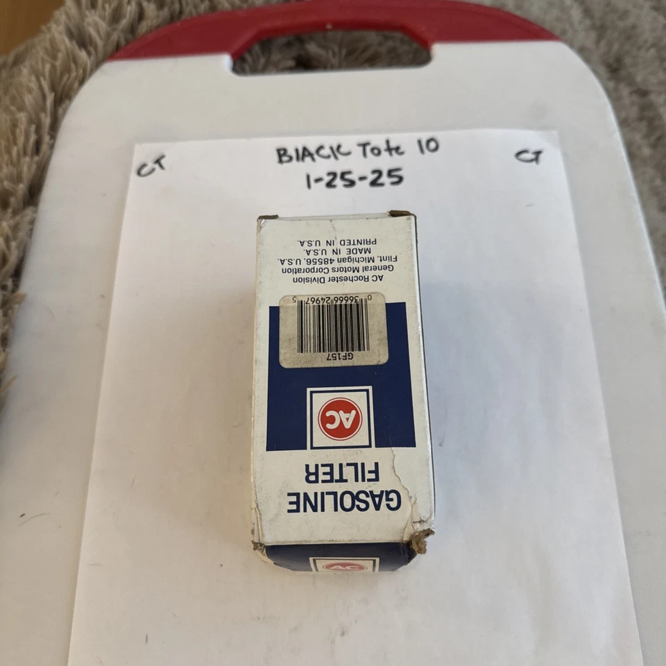 Nuevo de Lote Antiguo AC Delco GF157 ~ GM#854569 Elemento de Filtro de Combustible de Gasolina para Chevy V8 Foto 1 de 2