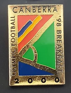 SCARCE - Sydney 2000 Olympic Games Canberra Olympic Football Pin '98 Breakfast - Bild 1 von 2