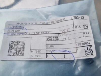 CONECTOR DE ALIMENTACIÓN CUI INC PR-002A CONN (IN6S6B3) Foto 1 de 2