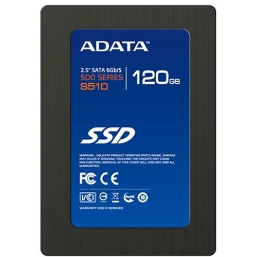120GB ADATA S510 2.5" (6.4cm) SATA 6Gb/ MLC asynchron (AS510S3-120GM-C) - Bild 1 von 1