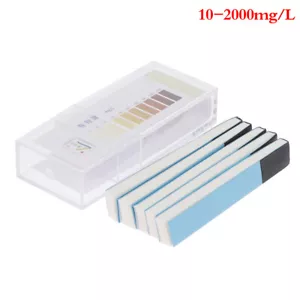 100Pcs Chlorine Test Paper Strips Range 10-2000mg/lppm Water Testing Measuri-lq - Picture 1 of 11
