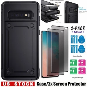 For Samsung Galaxy S10/S10+/Plus Protective Case Cover Privacy Screen Protectors - Photo 1 sur 24
