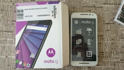 Smartphone MOTOROLA MOTO G 4G WHITE 3rd generation 8GB+microSD/XT1541/ 720x1280" - Immagine 1 di 4