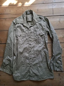 Militär Tri Service? Hemd Uniform 15 1/2 L 1982 Langarm Small  - Bild 1 von 6