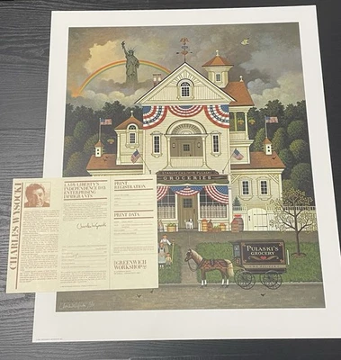 Charles Wysocki 自由女神独立日进取移民印刷品 — 第 1/4 张图片