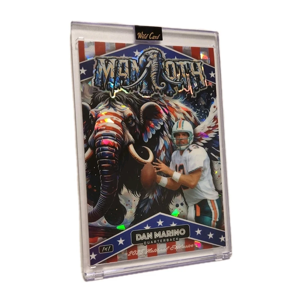 2025 Dan Marino Wild Card 国家独家猛犸象巨型 4x6 折射器 1/1 — 第 1/1 张图片