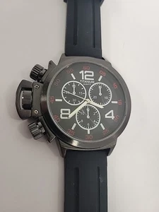 Titanium Quartz Mens Watch - Huge Face with Japan Movt - NEW BATTERY - Picture 1 of 10