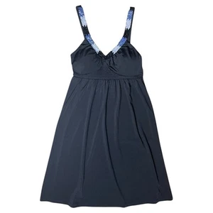 Candies Y2K Party Dress Black Beaded Small Sleeveless Smocked Stretch LBD NWT - Picture 1 of 24