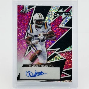 2024 Leaf Flash #F-CD1 Caden Durham Rookie Pink Sparkle numerado automático 5/7 radiocontrol - Imagen 1 de 3