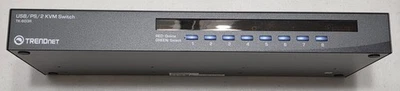 Trendnet TK-803R USB/PS2 Rack Mount KVM Switch VGA & USB Connection - Image 1 of 2