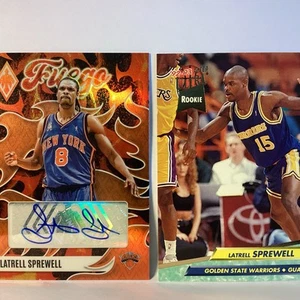 Phoenix Latrell Sprewell 2023-24 #FA-LSW Fuego Auto 1992-93 Rookie #266 N/M+ - Imagen 1 de 6