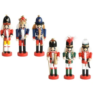  6 Pcs Nutcracker Ornaments Table Decorations Hanging Figurine Accessories - Picture 1 of 12