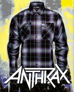 DIXXON FLANNEL x ANTHRAX Collab - SPREADING THE DISEASE Flanell - Herren Medium - Bild 1 von 7