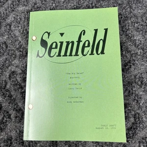 SEINFELD "The Big Salad" #04-0602 Table Draft Script Book Larry David 1994 (8x6) - Imagen 1 de 5