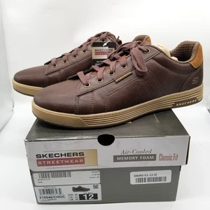 Zapatillas informales Skechers Cavell-Hensley para hombre talla 12 M parte superior baja chocolate parte superior baja - Imagen 1 de 6