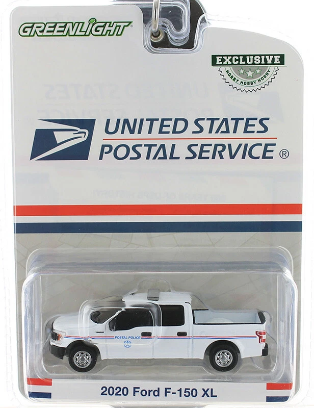 2020 Ford F-150 XL United States Postal Service USPS Greenlight HOBBY 1:64 - Image 1 of 1