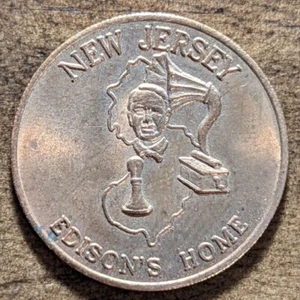 1787 Trenton, New Jersey NJ 3rd State The Garden State Shell Gas Medaille - Bild 1 von 4