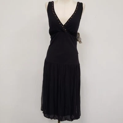 Vestido midi Babydoll de seda Jonathan Martin para mujer talla 10 dobladillo burbuja de hadas nuevo con etiquetas Foto 1 de 4