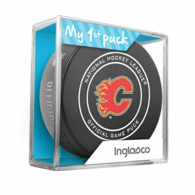 CALGARY FLAMES MI PRIMER DISCO OFICIAL BEBÉ NIÑO AZUL EN ESTUCHE Foto 1 de 2