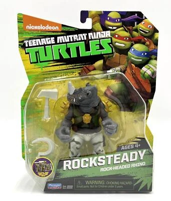 Teenage Mutant Ninja Turtles Rocksteady Figure 2015 TMNT Exclusive Game Code - Image 1 of 4