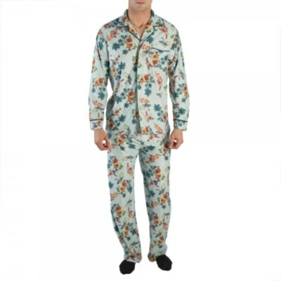 Nuevo Pijama Bioworld Para Hombres Batman Clásico 66 Floral Manga Larga Ropa para Dormir Foto 1 de 3