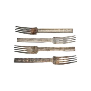 4 LAUREN by Retroneu Salad Forks 6.5" long 18/8 made in Japan - Picture 1 of 5