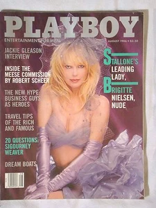 Original Playboy Magazine August 1986 Brigitte Nielsen, Ava Fabian Lilian Muller - Picture 1 of 1