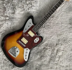 3 Tone Sunburst Jaguar Electric Guitar HH Pickup Rosewood Fretboard Chrome Part - Picture 1 of 6