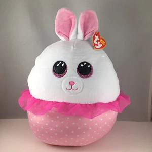 Ty Squish-A-Boos Plush PRIM Easter Ballerina Bunny (10 inch) (UK Exclusive) MWMT - Picture 1 of 6