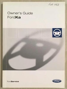 FORD KA Car Owners Handbook JUL 2003 #CG1388/en/RHD/07/2003 - Picture 1 of 2
