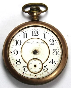 1902 Hampden William McKinley 16s 17j LS Gold Filled Pocket Watch - Parts/Repair - Picture 1 of 4
