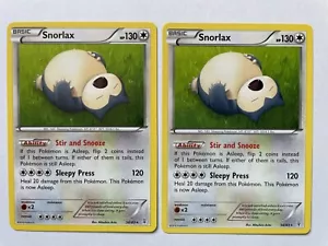 2x Snorlax 58/83 NM Non Holo Rare Generations 2016 Pokemon TCG - Bild 1 von 2