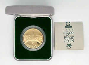 Royal Australian Mint 1988 $5 AUD Proof Coin - Picture 1 of 6